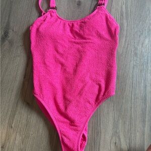 Target Shade & Shore bright pink bathing suit size medium new without tag